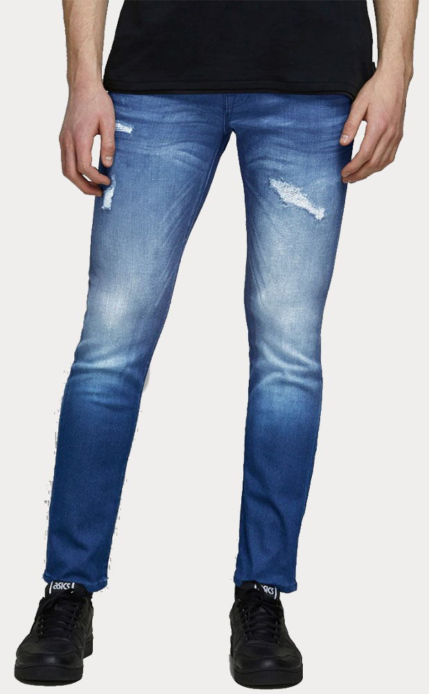 ΑΝΔΡΙΚΟ ΤΖΙΝ JACK & JONES SLIM FIT GLENN FOX AM 992 BLUE DENIM