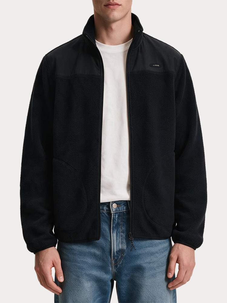 ΜΠΟΥΦΑΝ JACK&JONES JREBHIKE TEDDY JACKET BLACK