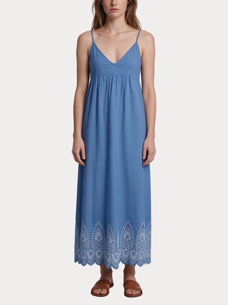 ΦΟΡΕΜΑ ONLY TULUM EMB LONG STRAP BLUE BONNET