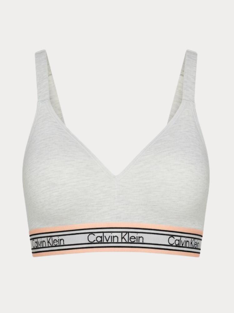 BRALETTE ΤΟΠ CALVIN KLEIN SNOW HEATHER