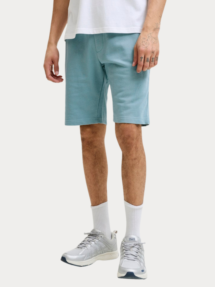 SHORTS ΦΟΡΜΕΣ JACK&JONES 12289726 JPSTGORDON COLLEGE SWEAT SHORTS MID MINERAL BLUE