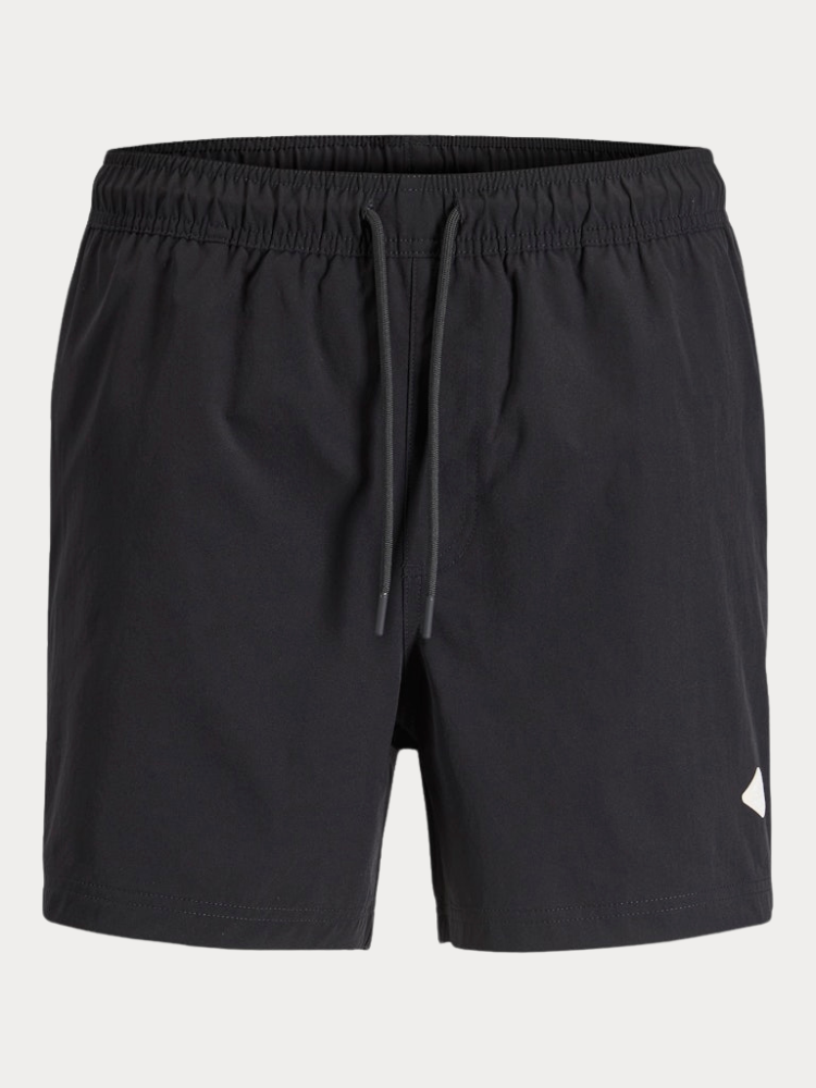 ΜΑΓΙΟ JACK&JONES 12291385 JPSTMAUI TROPIC SOLID SWIM SHORTS REG SN ΜΑΥΡΟ