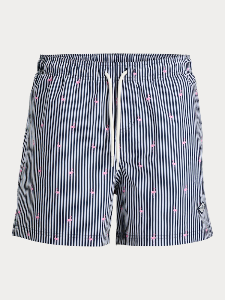 ΜΑΓΙΟ JACK&JONES 12291425 JPSTMAUI BREEZE MINI STRIPE SWIM SRT SN ΣΚΟΥΡΟ ΜΠΛΕ