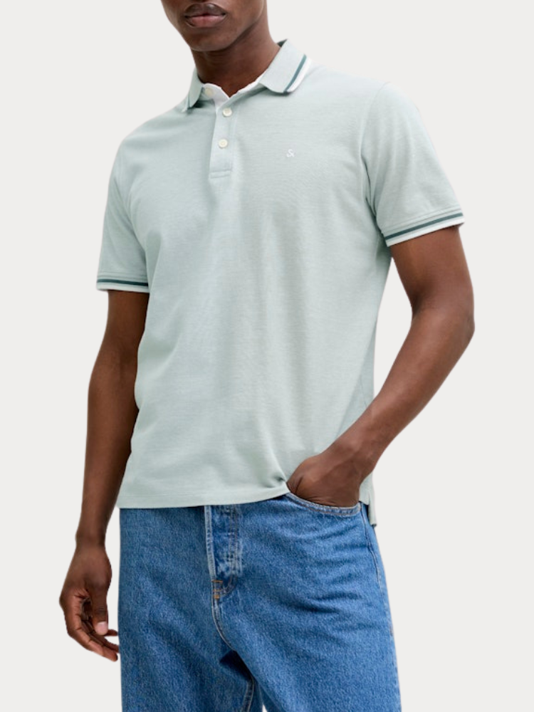 ΠΟΛΟ JACK&JONES 12136668 JJEPAULOS POLO SS NOOS MINERAL BLUE PLAY