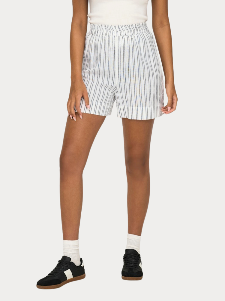 SHORTS ONLY ONLTOKYO LIFE LIN BL STR SHORTS PNT WHITE