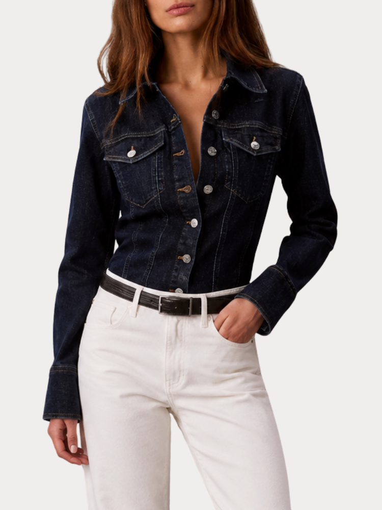 ΠΟΥΚΑΜΙΣΟ CALVIN KLEIN SCULPT TRUCKER SHIRT CK CLASSI CK CLASSIC RINSE