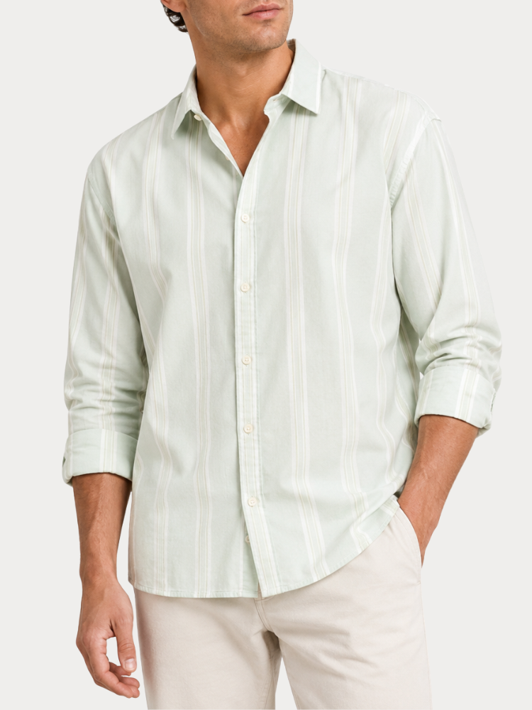 ΠΟΥΚΑΜΙΣΟ TOM TAILOR DENIM RELAXED STRIPED SHIRT 25110328 STRIPE