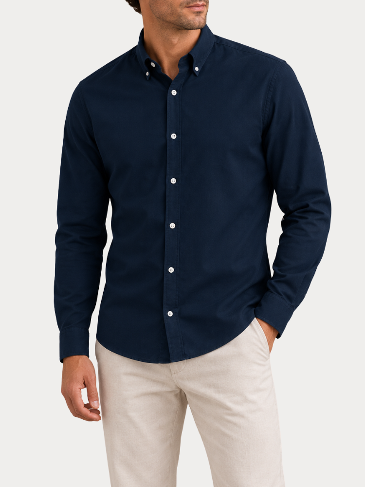 ΠΟΥΚΑΜΙΣΟ JACK&JONES JJOXFORD DETAIL SHIRT L/S NAVY BLAZER