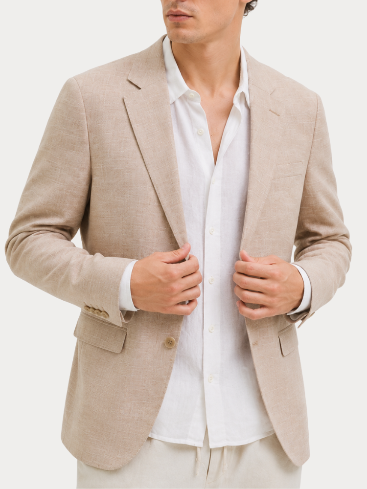 ΣΑΚΑΚΙΑ JACK&JONES JPRRIVIERA BLAZER SLIM FIT SN BEIGE