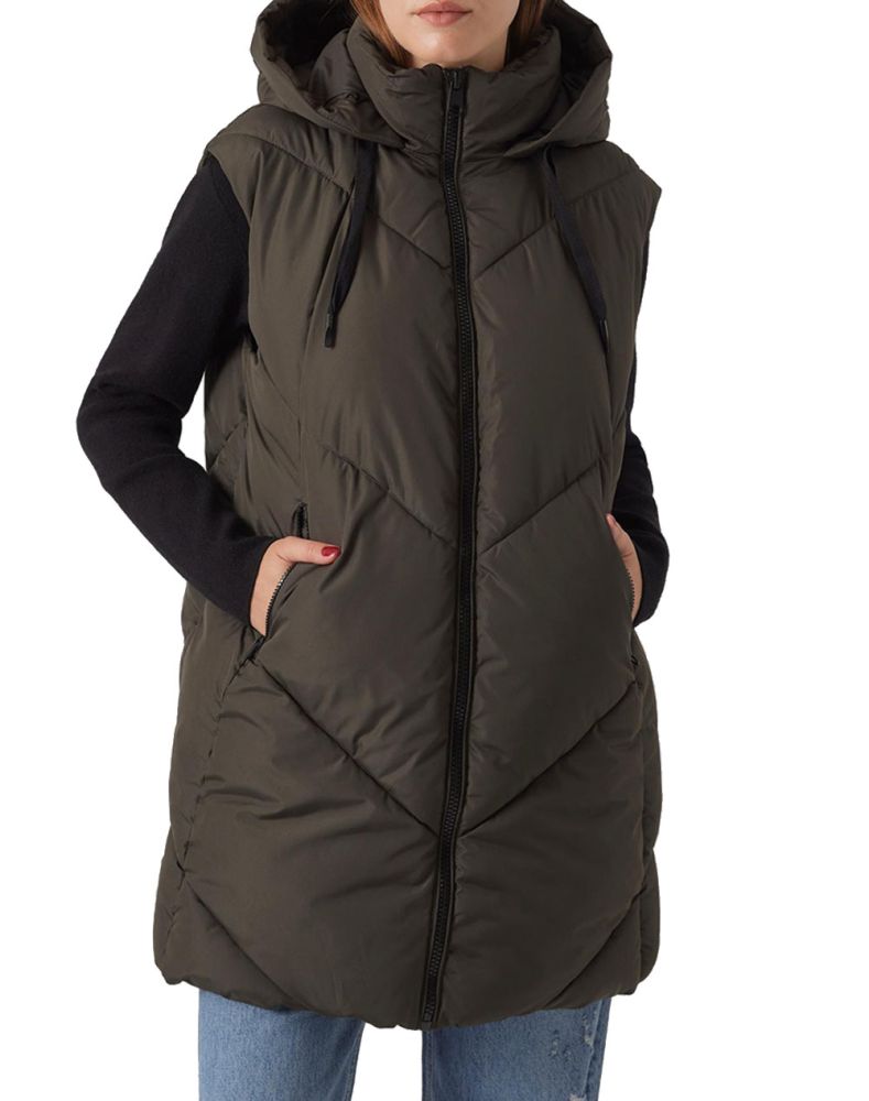 ΑΜΑΝΙΚΟ ΜΠΟΥΦΑΝ VERO MODA BEVERLY WAISTCOAT PEAT