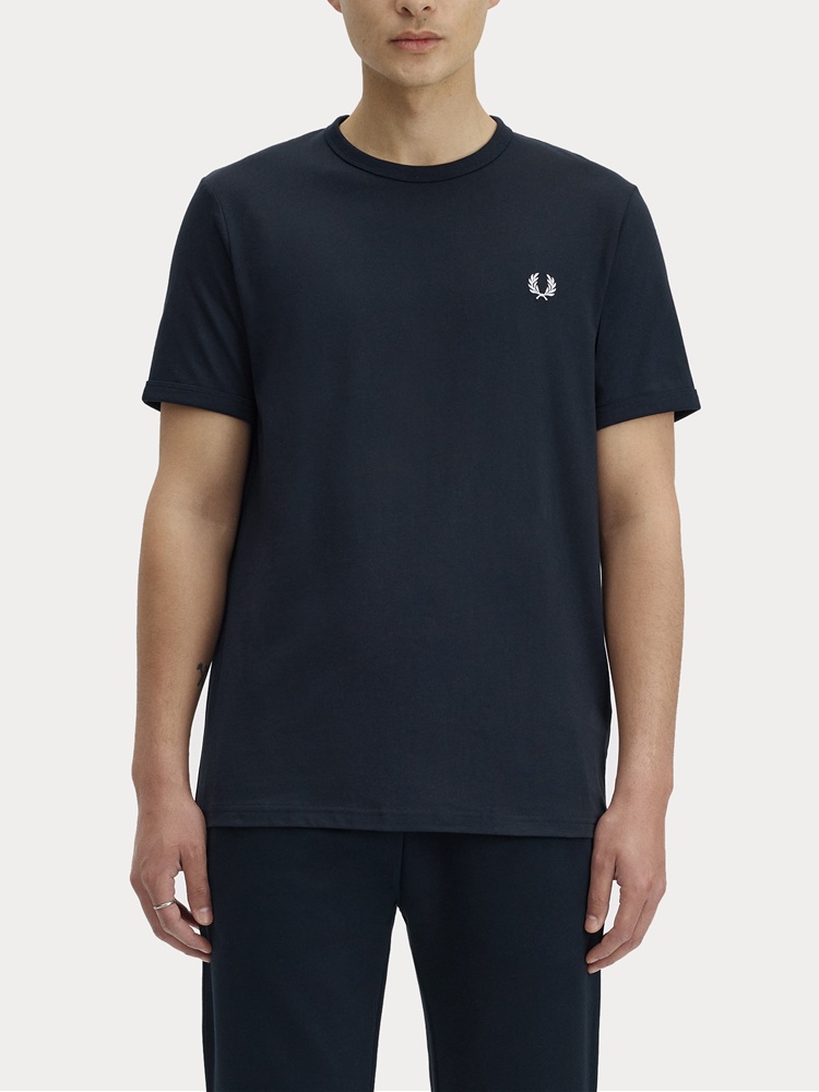 T-SHIRT FRED PERRY RINGER NAVY