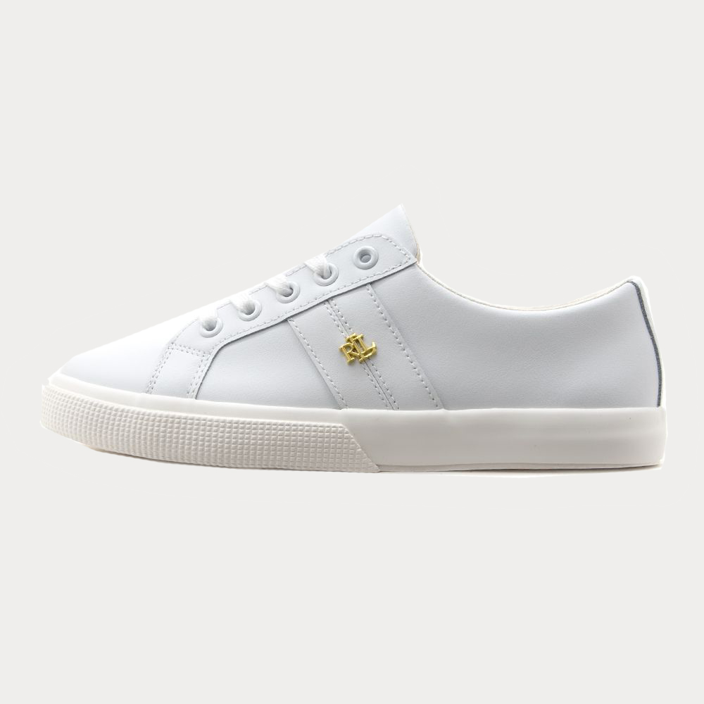 ΓΥΝΑΙΚΕΙΑ SNEAKER POLO RALPH LAUREN JANSEN II ACTION LEATHER TRAINER WHITE