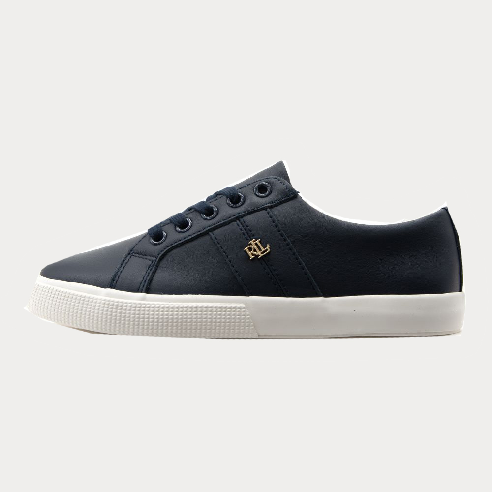 SNEAKER POLO RALPH LAUREN JANSON II NAPPA LEATHER TRAINER LAUREN NAVY