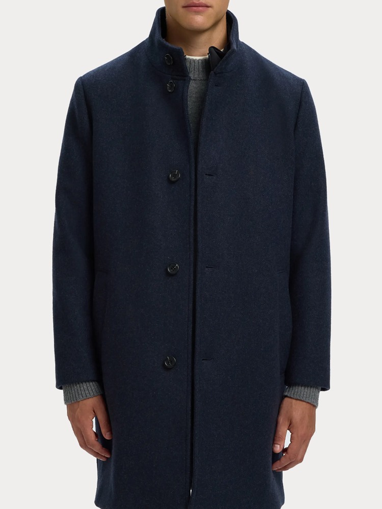 ΠΑΛΤΟ SELECTED SLMRAINAR WOOL BLEND COAT NOOS SKY CAPTAIN
