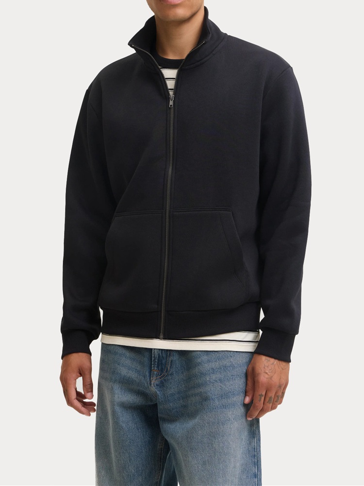 ΖΑΚΕΤΑ JACK&JONES JJEBRADLEY SWEAT ZIP HN NOOS BLACK