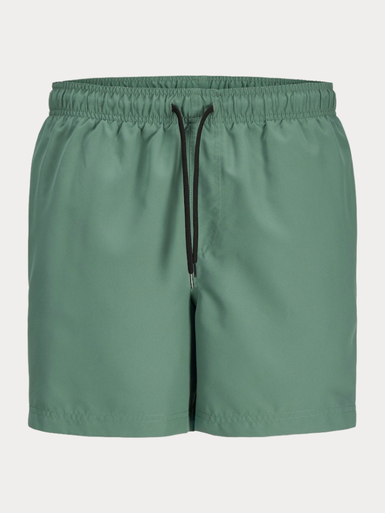 ΜΑΓΙΟ JACK & JONES JREBHAWAII SWIM SHORT SOLID MALLARD GREEN