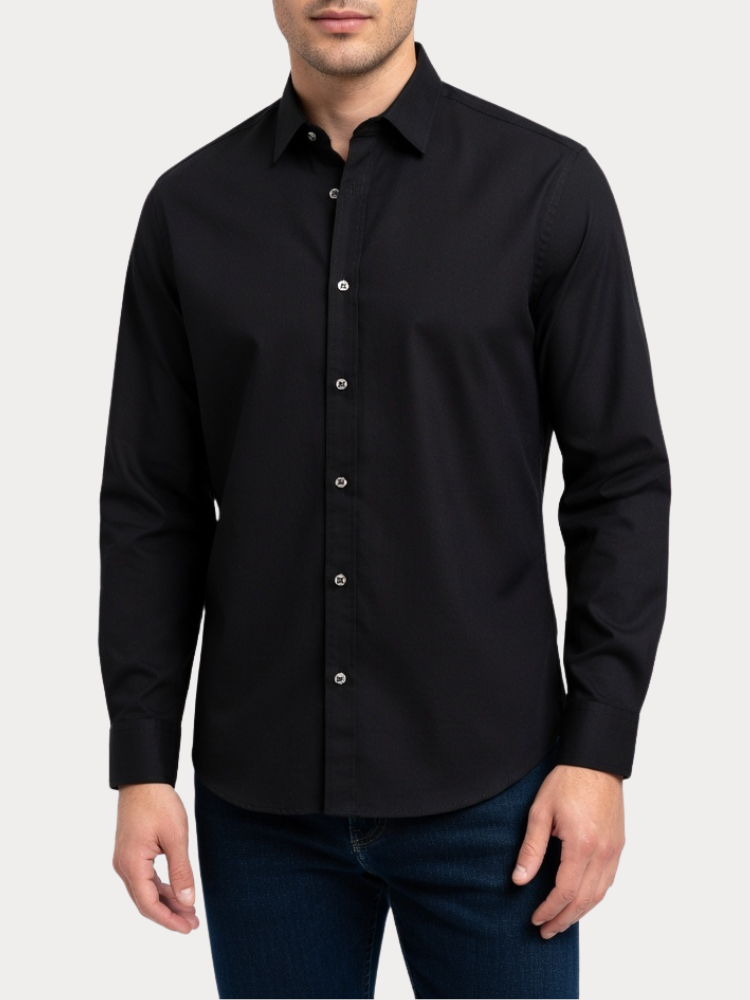 ΠΟΥΚΑΜΙΣΟ JACK & JONES JJEBREEZE LINEN BLEND BLACK