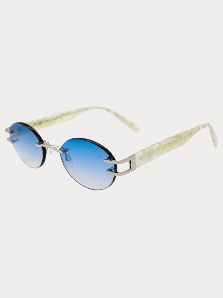 ΓΥΑΛΙΑ ΗΛΙΟΥ KRISTIAN OLSEN RIMLESS MARBLE BLUE