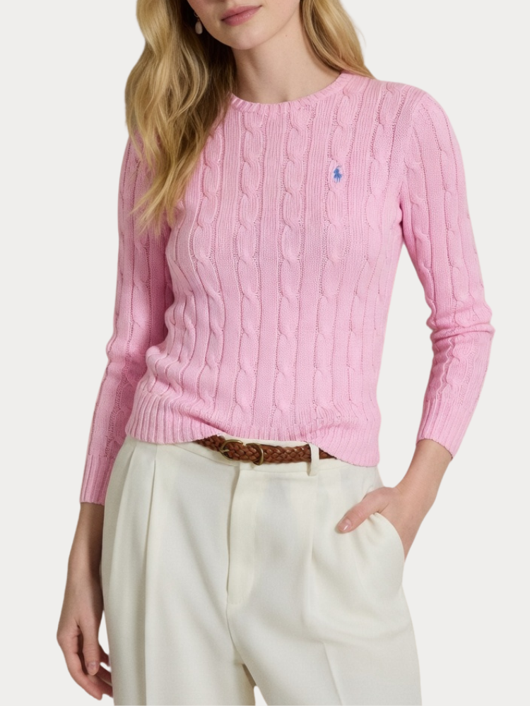 ΠΛΕΚΤΟ POLO RALPH LAUREN COTTON PINK