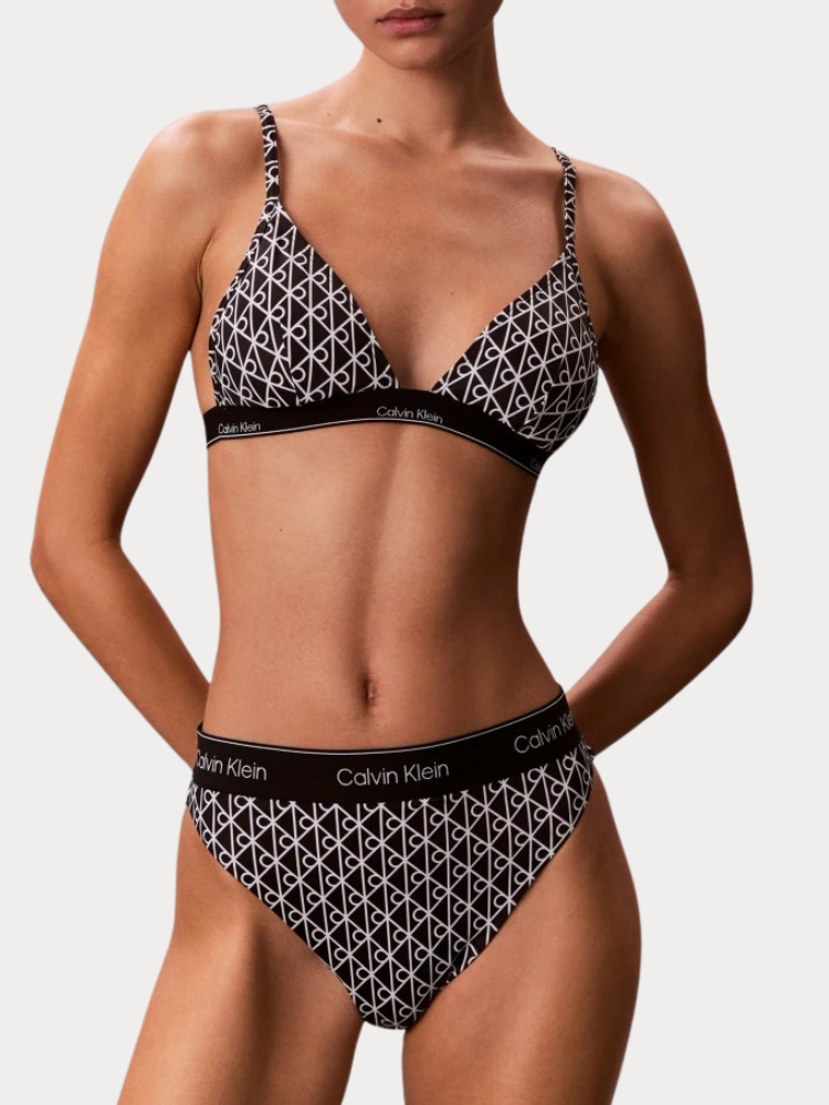 TOP ΜΑΓΙΟ CALVIN KLEIN TRIANGLE BLACK WHITE