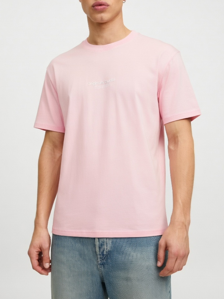 T-SHIRT JACK & JONES JORVESTERBRO TEE SS CREW NECK LIGHT PINK
