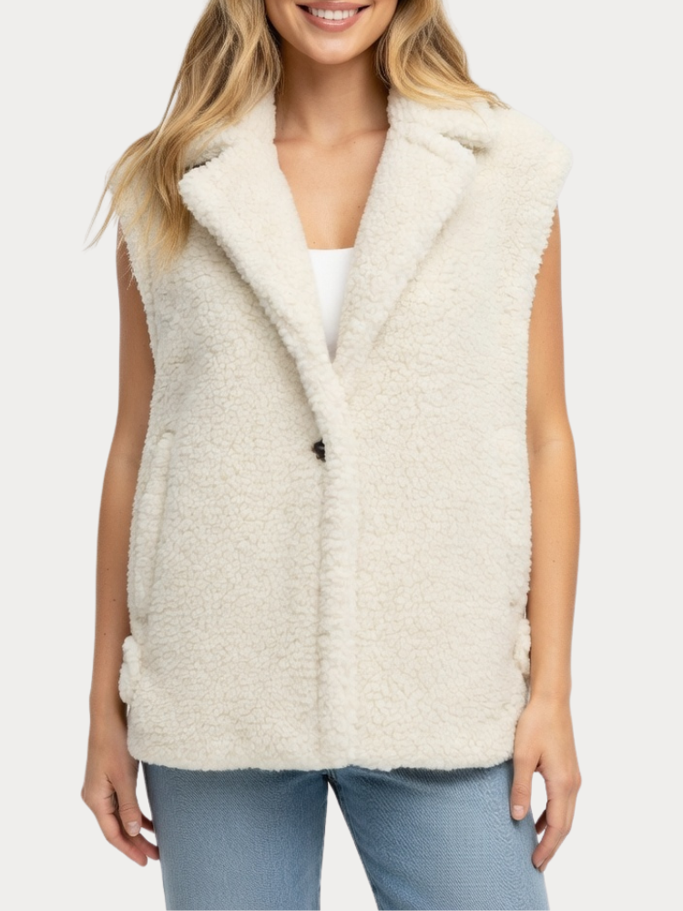 ΑΜΑΝΙΚΟ ONLY WILMA TEDDY WAISTCOAT CS OTW CLOU DANCER