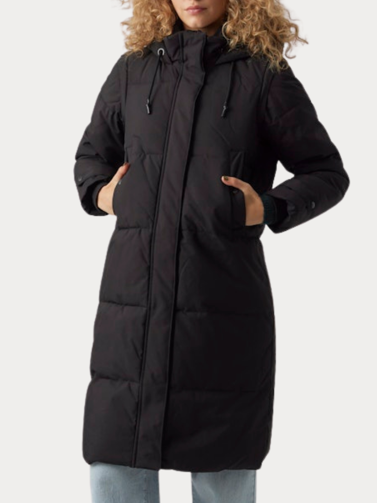 ΜΠΟΥΦΑΝ VERO MODA VMMARGARET LONG COAT BLACK