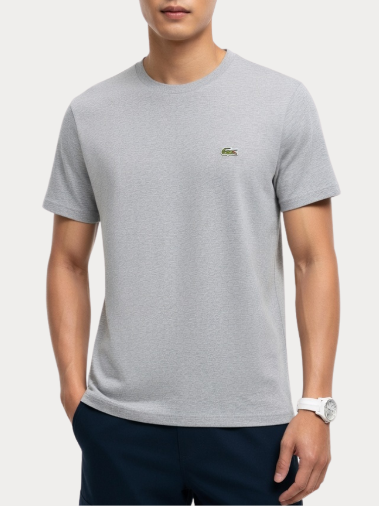 T-SHIRT LACOSTE REG PIMA COTTON GREY