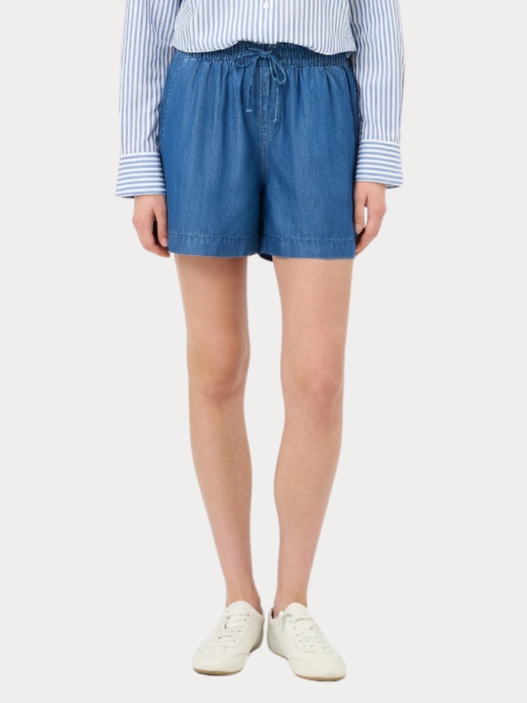 SHORTS ONLY CHARIS LIFE PULL UP SHORTS WVN CC DARK BLUE