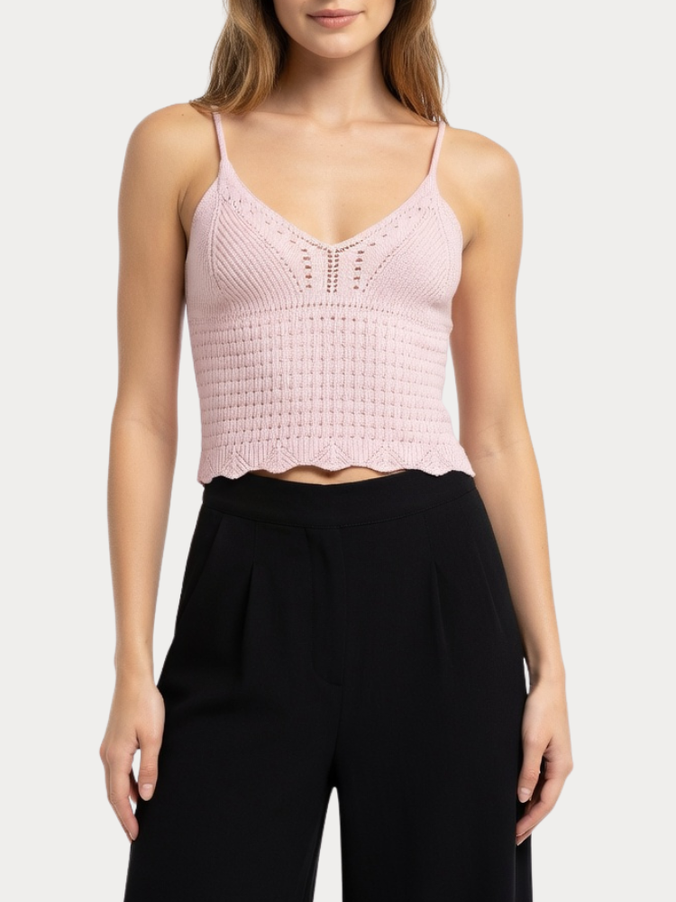 TOP ONLY LISON SL KNT PALE LILAC