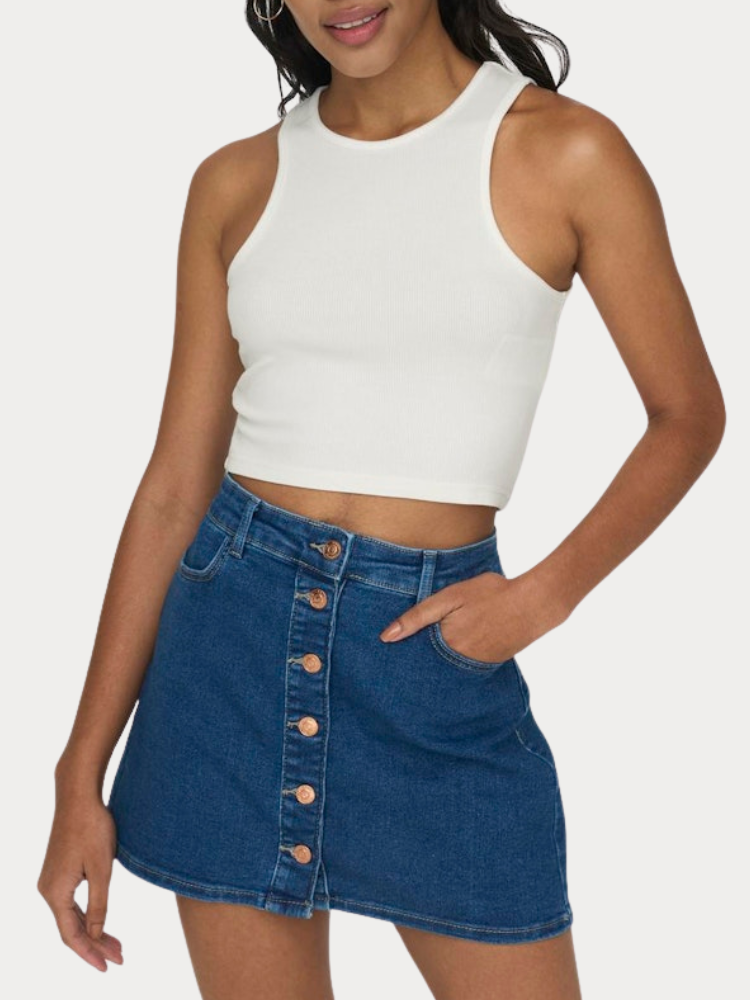CROP TOP ONLY BELIA S/L CLOUD DANCER