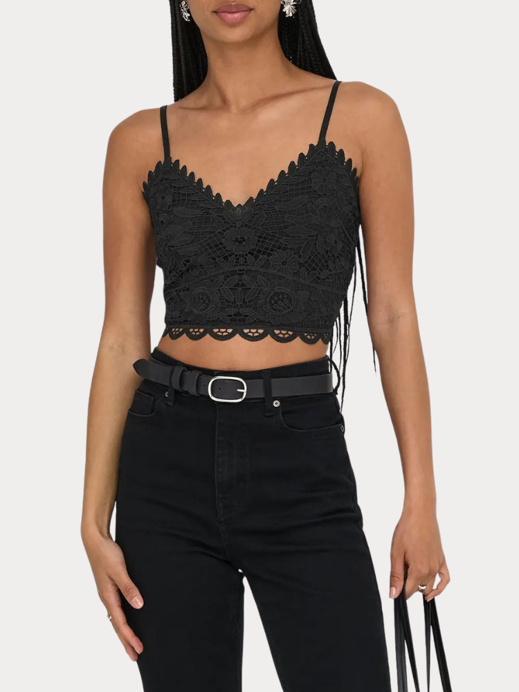 TOP ONLY HONEY STRAP BLACK