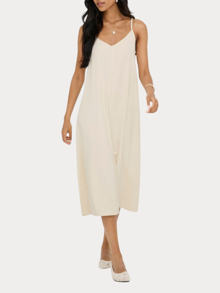 ΦΟΡΕΜΑ ONLY 30 ARIS S/L MIDI DRESS WVN BIRCH