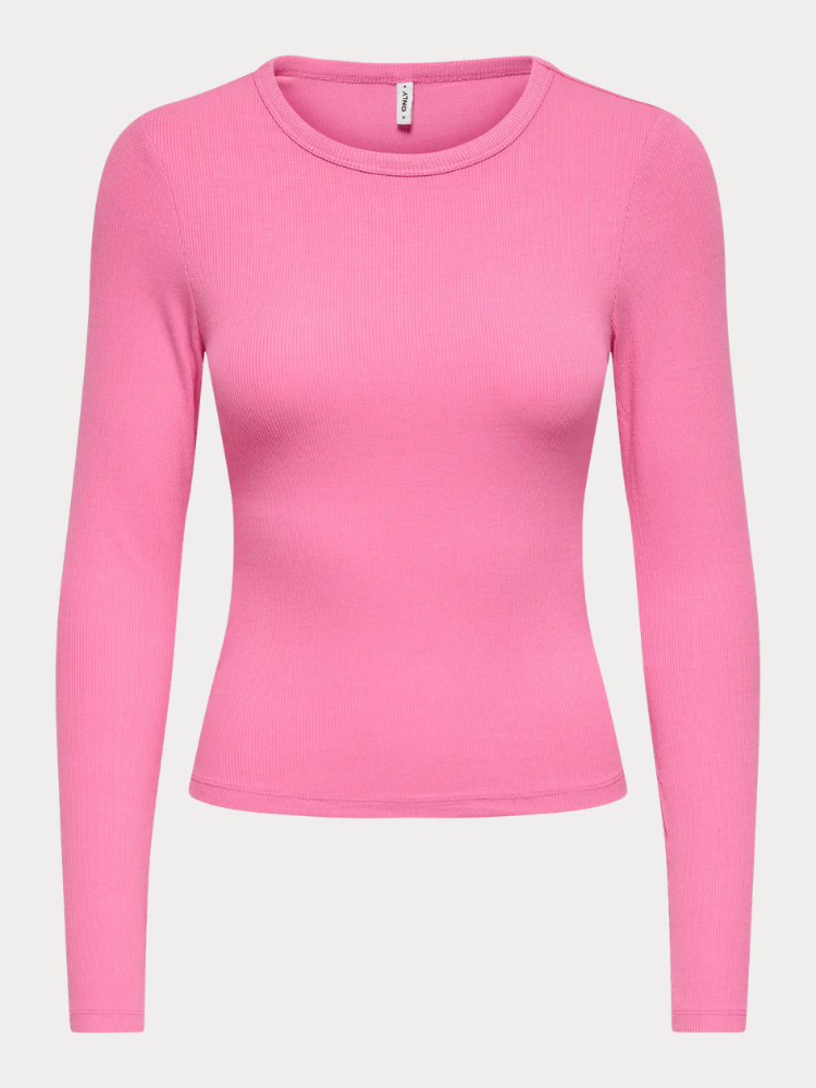 ΜΠΛΟΥΖΑ ONLY NORA L/S O NECK TOP CS JRS WILD ORCHID PINK