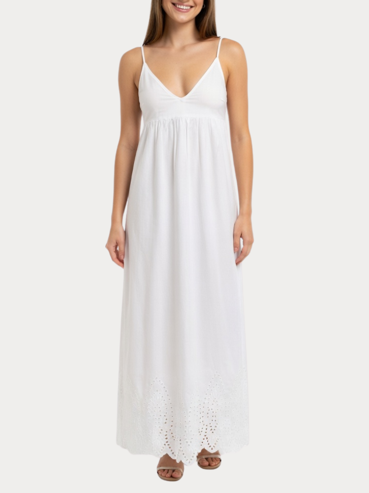 ΦΟΡΕΜΑ ONLY TULUM EMB LONG STRAP BRIGHT WHITE