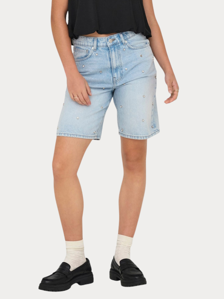 ΒΕΡΜΟΥΔΑ ΤΖΙΝ ONLY HOPE HW RHS LOOSE LONG LIGHT BLUE DENIM