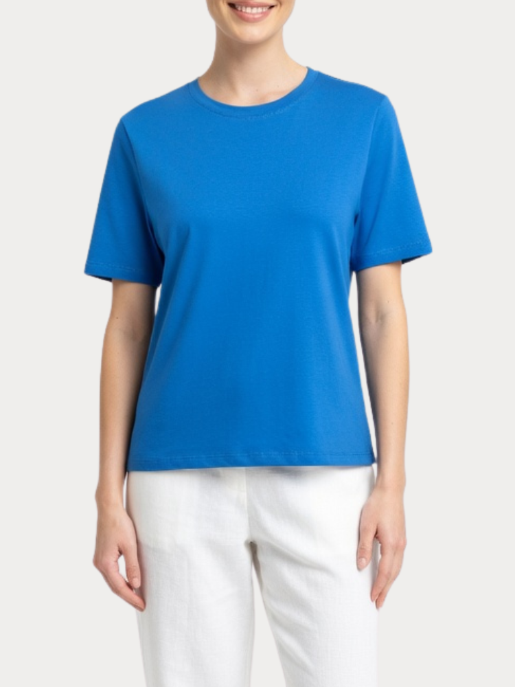 T-SHIRT ONLY HAPPY S/S O-NECK ULTRAMARINE BLUE