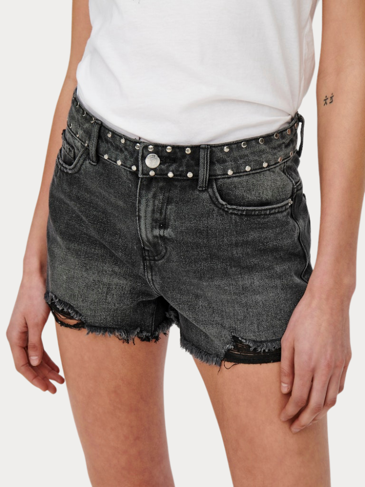 ΤΖΙΝ SHORTS ONLY ONLPACY HW STUDDED DNM BLACK