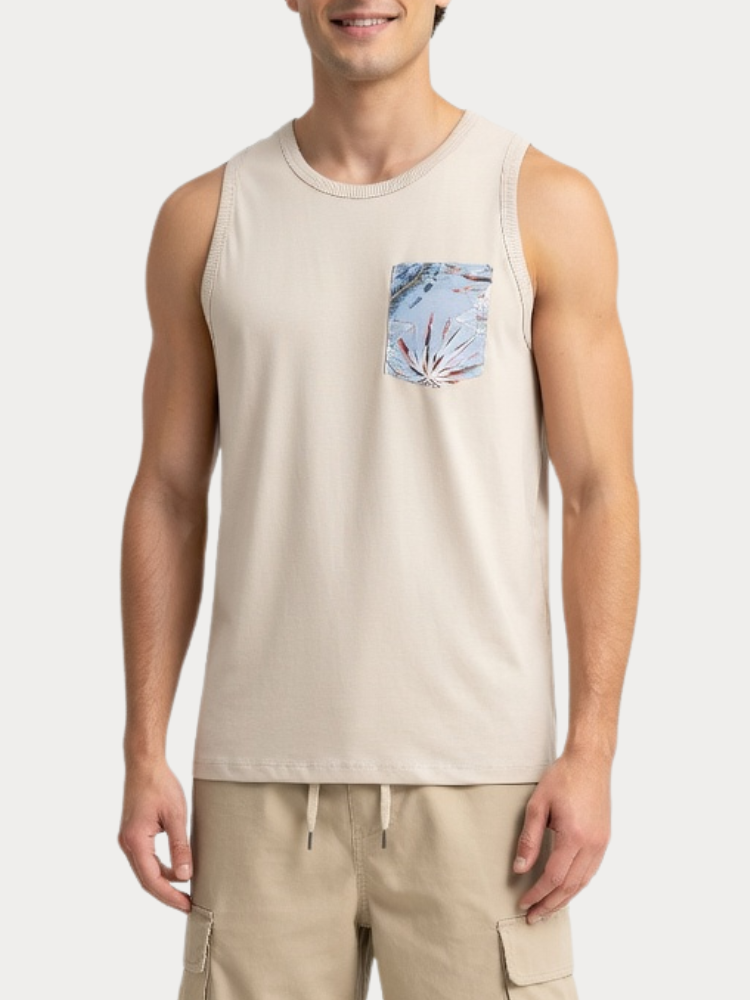 ΑΜΑΝΙΚΟ TANK TOP JACK & JONES JJHONOLULU POCKET MOONBEAM