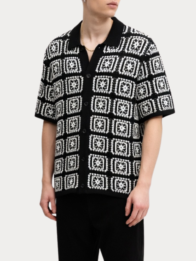 ΠΟΥΚΑΜΙΣΟ JACK & JONES JORCOLIN KNIT CROCHET BLACK