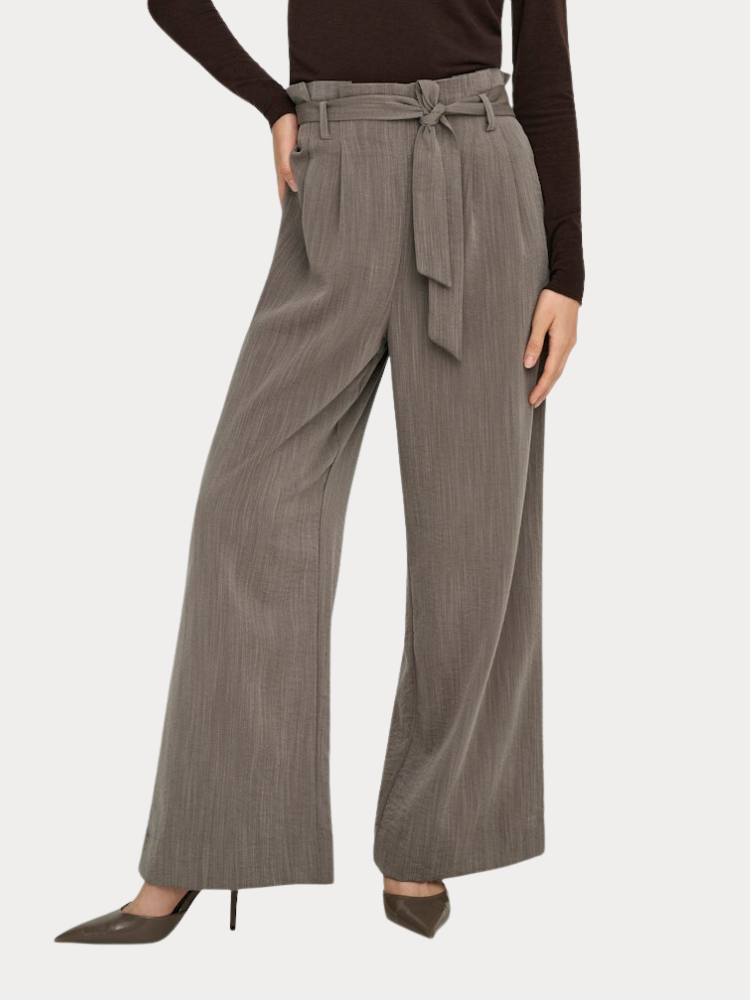 ΠΑΝΤΕΛΟΝΙ ONLY MARSA SOLID PAPERBAG PANT FALCON MELANGE