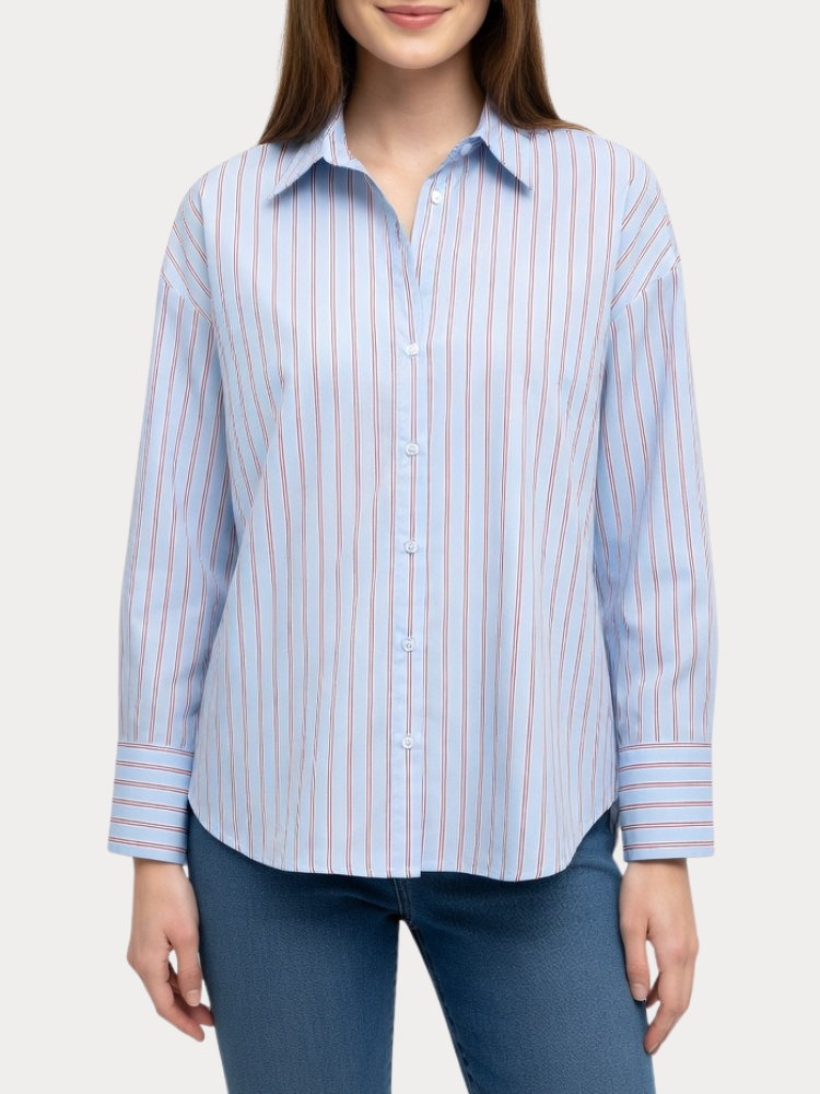 ΠΟΥΚΑΜΙΣΟ ONLY OREGON ALVA LS REG BLUE CLOUD DANCER