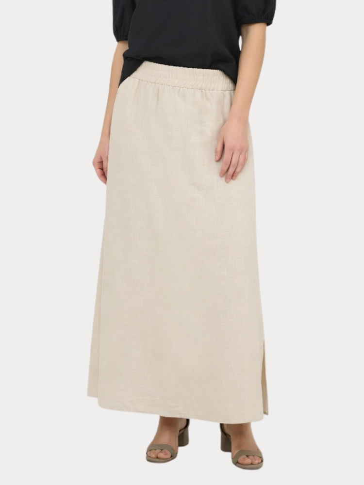 ΦΟΥΣΤΑ ONLY TIZANA LONG SKIRT SILVER LINING