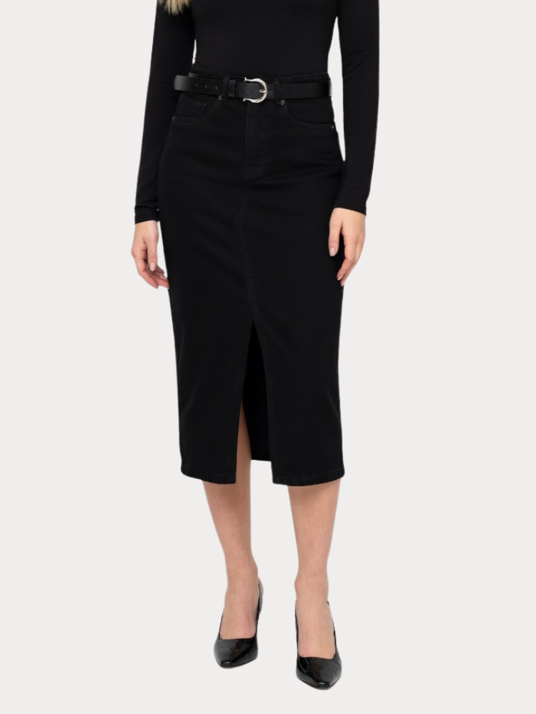 ΦΟΥΣΤΑ ONLY SIRI FRONT SLIT BLACK