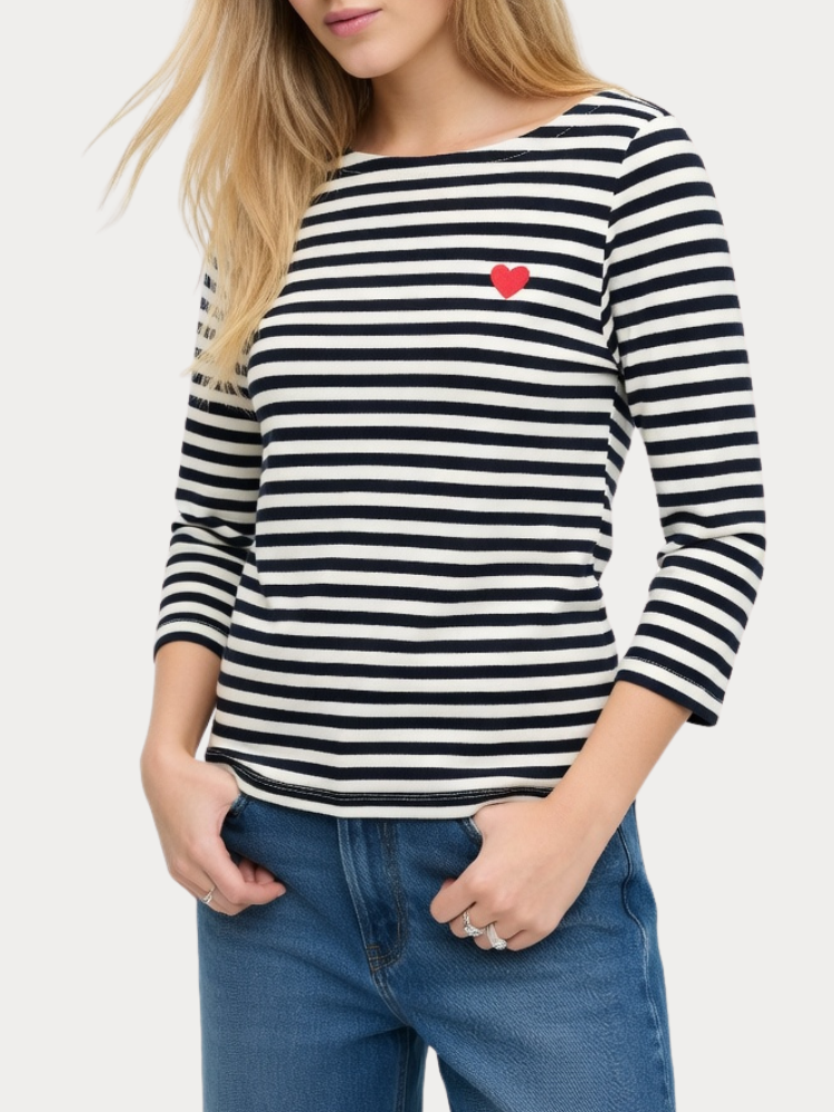 ΜΠΛΟΥΖΑ ONLY FIFI 3/4 PRINTED CLOUD DANCER BLACK