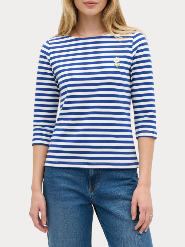 ΜΠΛΟΥΖΑ ONLY FIFI 3/4 PRINTED CLOUD DANCER MAZARINE