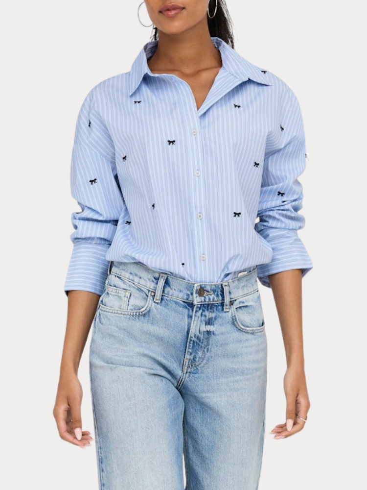 ΠΟΥΚΑΜΙΣΟ ONLY OREGON ZEIDI LS BOW SERENITY BLACK BOWS