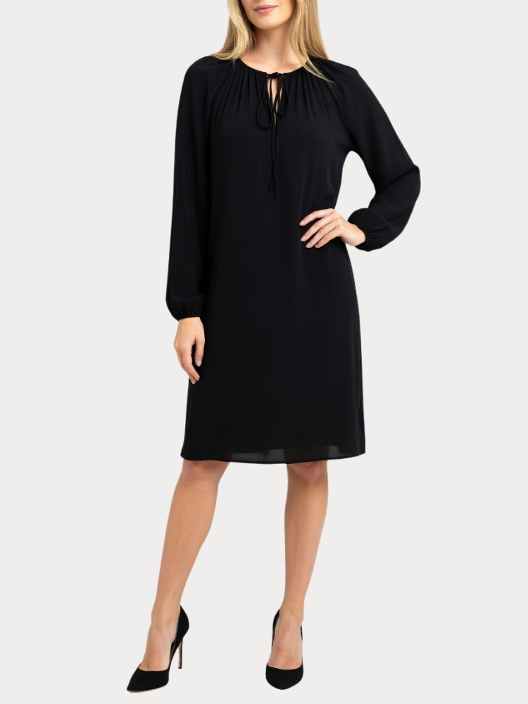 DRESS VERO MODA VMIRIS L/S TUNIC WVN POP7 BLACK