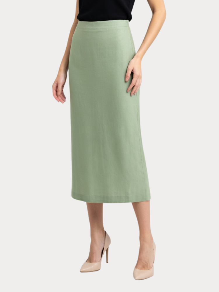 SKIRT VERO MODA VMMYMILO HW 7/8 SKIRT WVN GA GREEN
