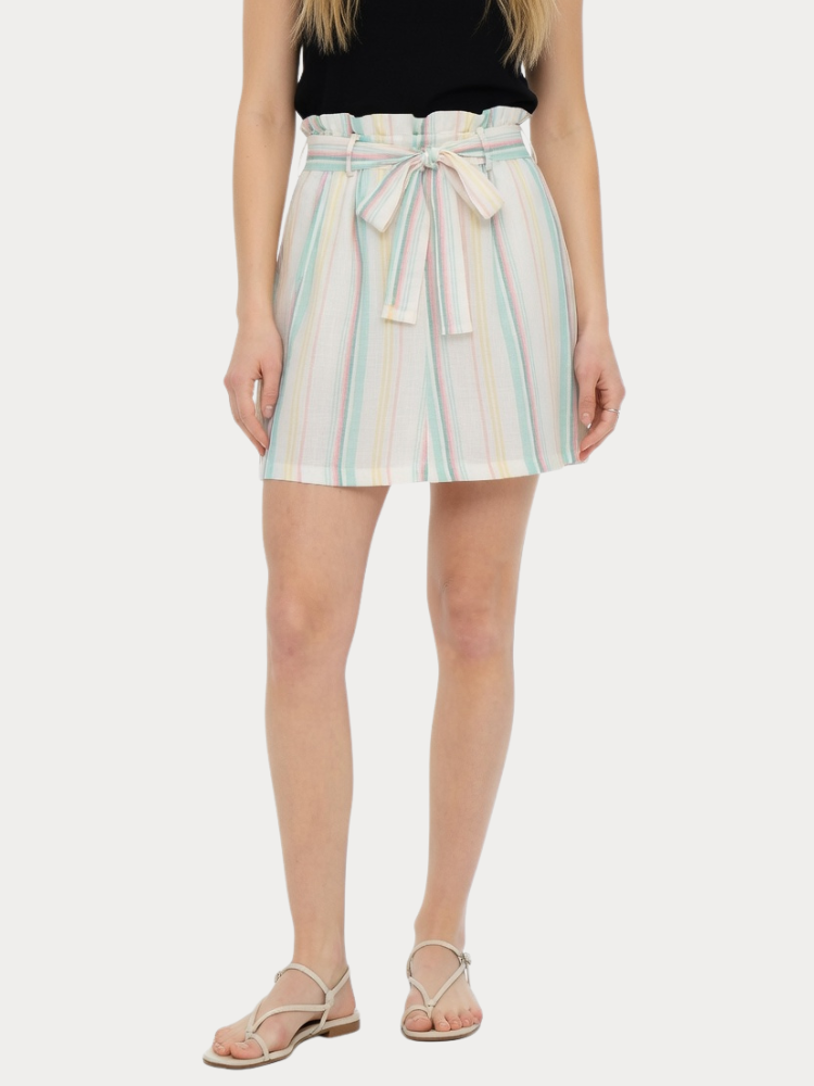 SKIRT ONLY ONLOHIO HW PB STRIPE SKATER SKIRT PNT MULTI